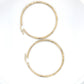 10K Yellow Gold Hoop Earrings; 1.9DWT; 2.9g