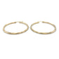 10K Yellow Gold Hoop Earrings; 1.5DWT; 2.4g