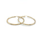 10K Yellow Gold Hoop Earrings; 1.5DWT; 2.4g