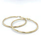 10K Yellow Gold Hoop Earrings; 2DWT; 3.1g