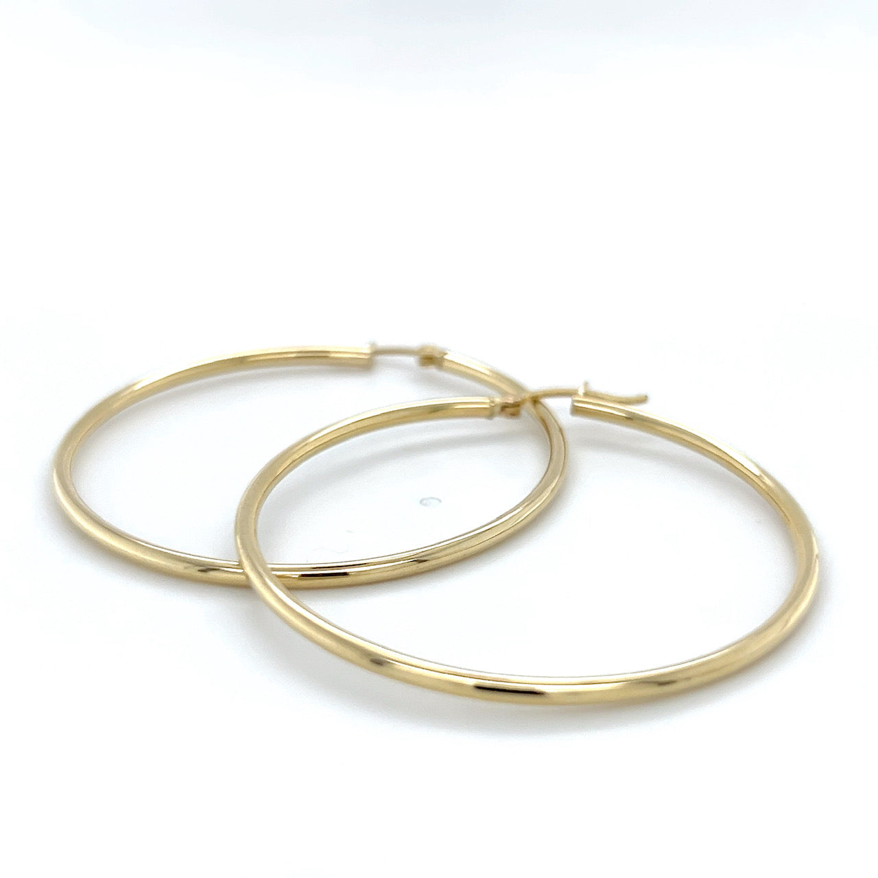 10K Yellow Gold Hoop Earrings; 2DWT; 3.1g