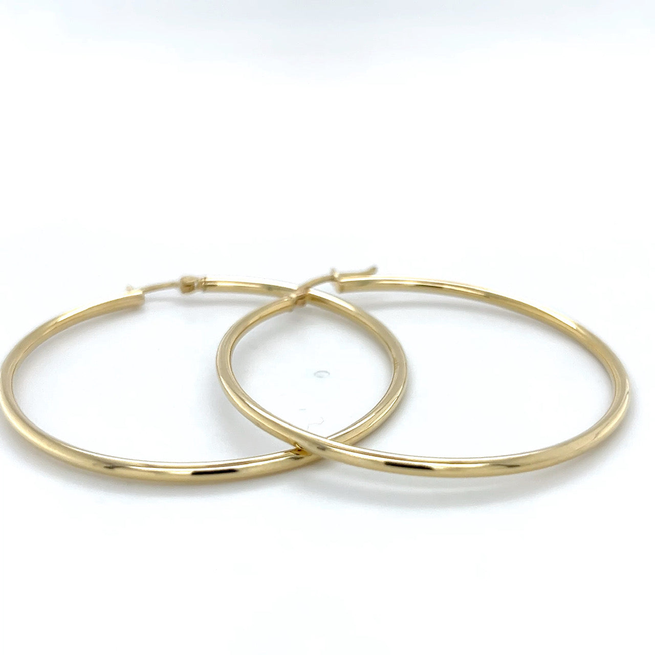 10K Yellow Gold Hoop Earrings; 2DWT; 3.1g
