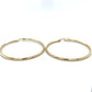 10K Yellow Gold Hoop Earrings; 2DWT; 3.1g