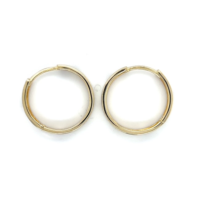 14K Yellow Gold Hoop Earrings; 2.5DWT; 3.8g
