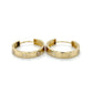 14K Yellow Gold Hoop Earrings; 2.5DWT; 3.8g