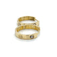14K Yellow Gold Hoop Earrings; 2.5DWT; 3.8g