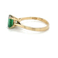 10K Yellow Gold Synthetic Emerald Lady's Fashion Ring; 1.3DWT; Size 6