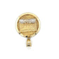10K Two-Tone Gold Last Supper Round Pendant; 1.2DWT; 1.8g