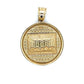 10K Two-Tone Gold Last Supper Round Pendant; 1.2DWT; 1.8g