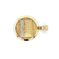 10K Two-Tone Gold Last Supper Round Pendant; 1.2DWT; 1.8g