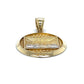 10K Two-Tone Gold Last Supper Round Pendant; 1.2DWT; 1.8g