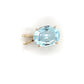 10K Yellow Gold Synthetic Topaz Pendant; 0.8DWT; 1.2g