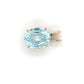 10K Yellow Gold Synthetic Topaz Pendant; 0.8DWT; 1.2g