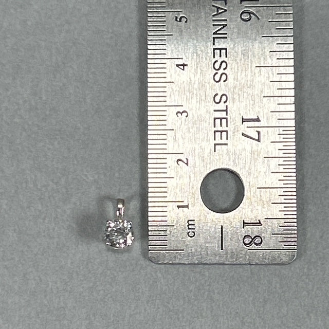14K White Gold Diamond Pendant; 0.80CTW, 0.6g