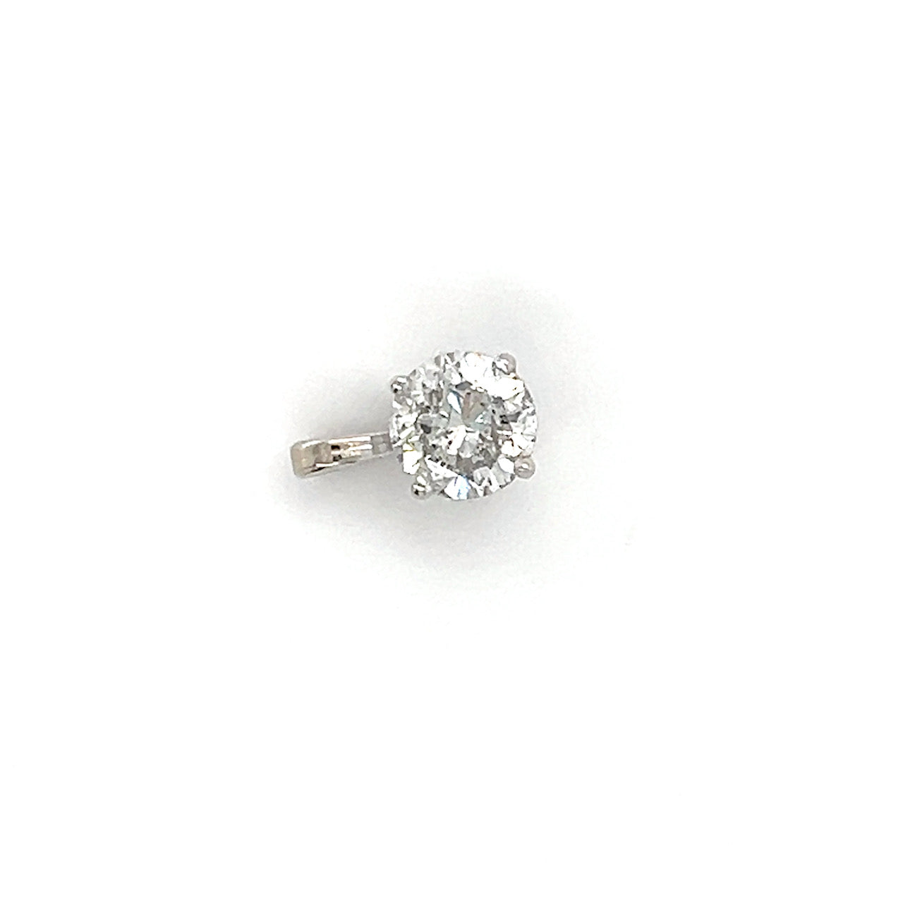 14K White Gold Diamond Pendant; 0.80CTW, 0.6g
