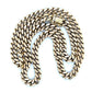 10K Two-Tone Gold Diamond 19" Chain Necklace; 26.8DWT; 2.0CTW