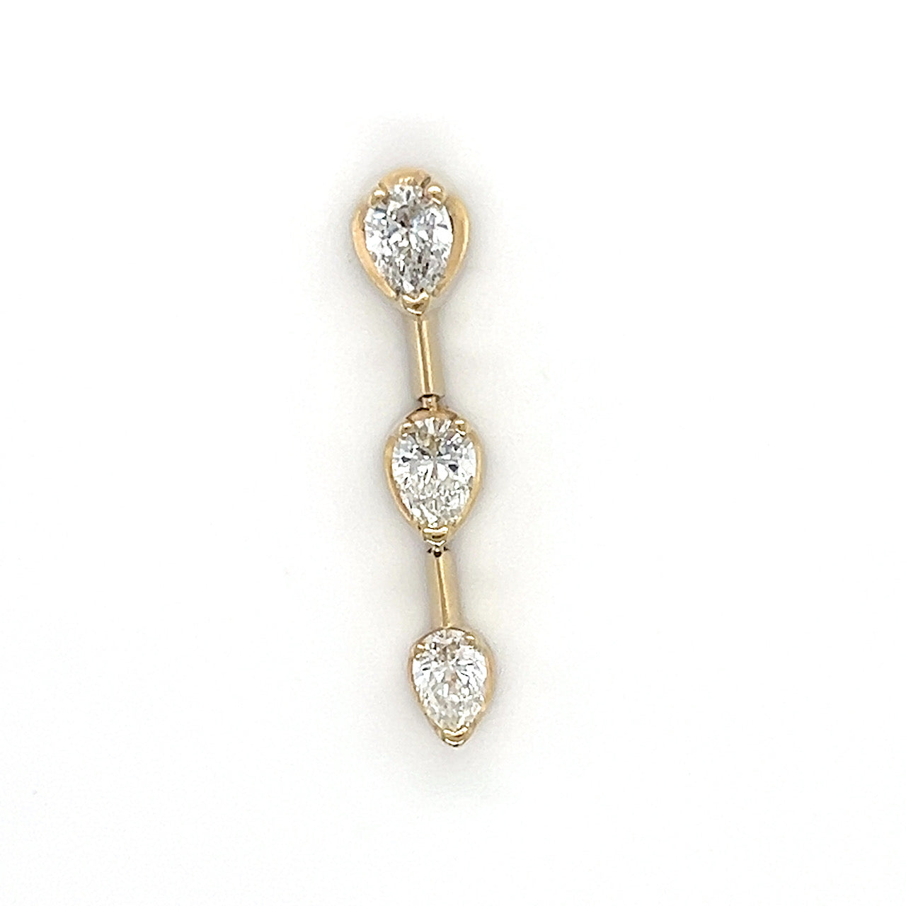 14K Yellow Gold Diamond Pendant; 0.86CTW; 1.5g