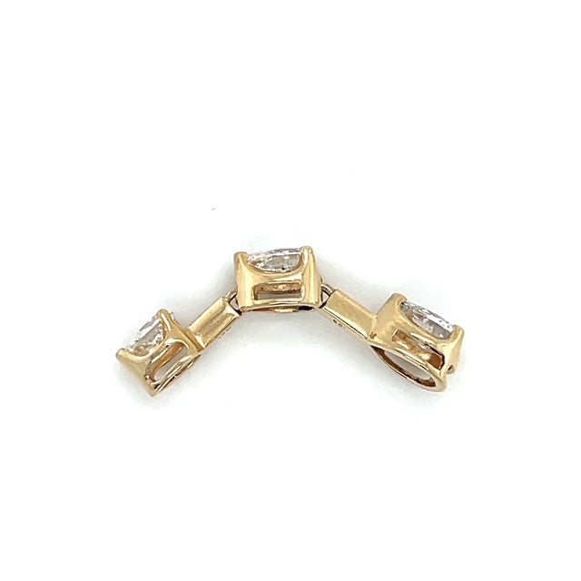 14K Yellow Gold Diamond Pendant; 0.86CTW; 1.5g