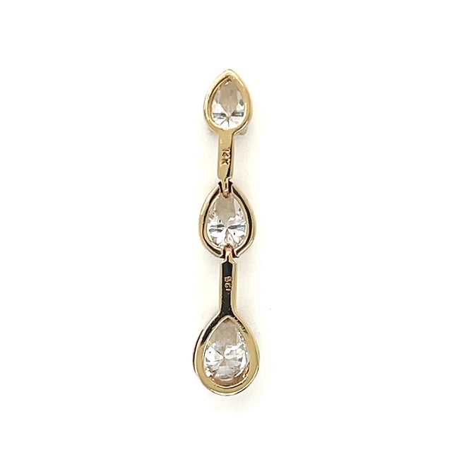 14K Yellow Gold Diamond Pendant; 0.86CTW; 1.5g