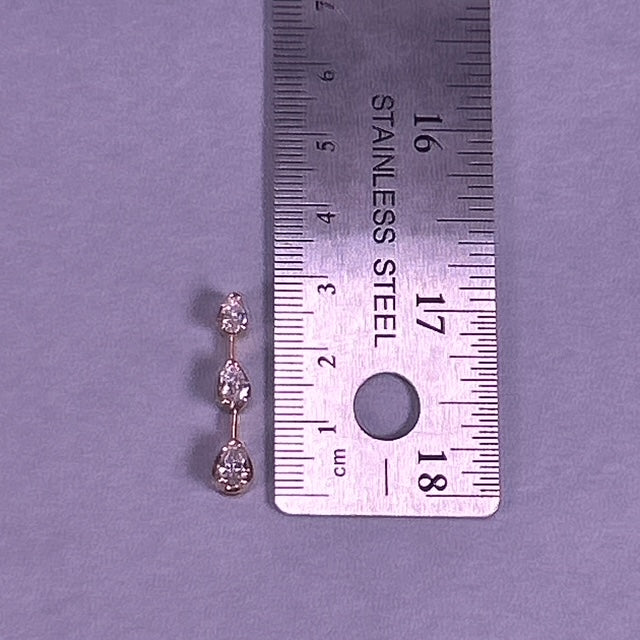14K Yellow Gold Diamond Pendant; 0.86CTW; 1.5g