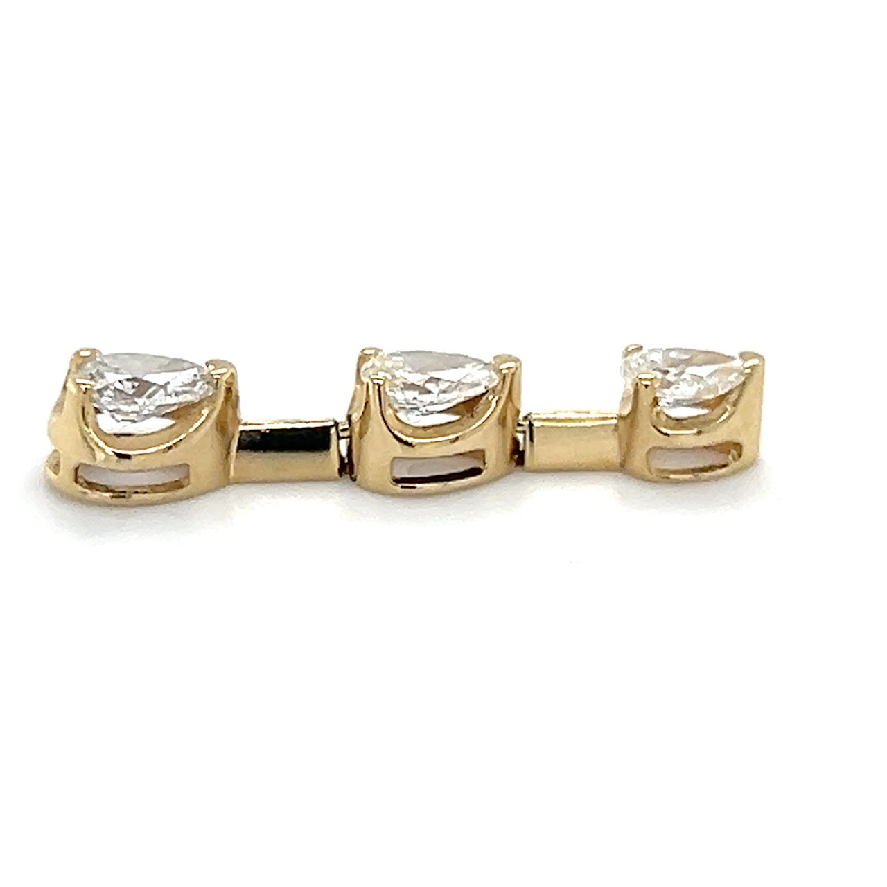 14K Yellow Gold Diamond Pendant; 0.86CTW; 1.5g