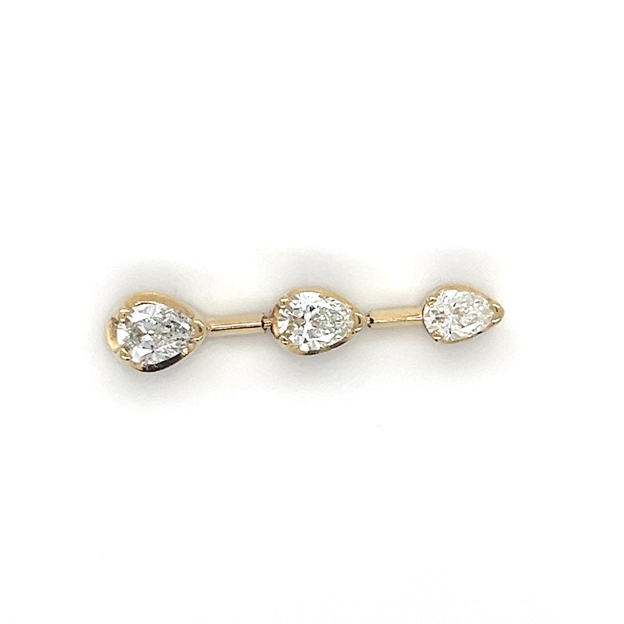 14K Yellow Gold Diamond Pendant; 0.86CTW; 1.5g
