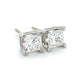 14K White Gold Diamond Stud Earrings; 0.80CTW; 1.0g