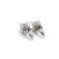 14K White Gold Diamond Stud Earrings; 0.80CTW; 1.0g