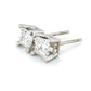14K White Gold Diamond Stud Earrings; 0.80CTW; 1.0g
