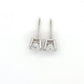 14K White Gold Diamond Stud Earrings; 0.80CTW; 1.0g