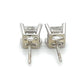 14K White Gold Diamond Stud Earrings; 0.80CTW; 1.0g
