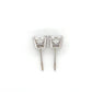 14K White Gold Diamond Stud Earrings; 0.80CTW; 1.0g
