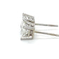 14K White Gold Diamond Stud Earrings; 0.80CTW; 1.0g