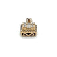14K Yellow Gold Diamond Square Pendant; 0.40CTW; 1.4g