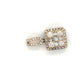 14K Yellow Gold Diamond Square Pendant; 0.40CTW; 1.4g