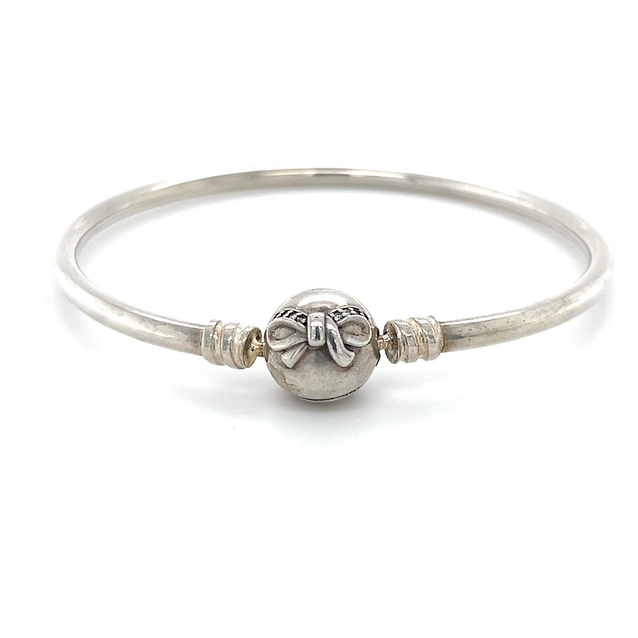 Authentic Pandora 925 Sterling Silver Bracelet Bangle W/ Box