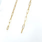 14K Yellow Gold Chain Drop Earrings; 0.7DWT; 1.1g