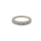 14K White Gold Diamond Lady's Fashion Ring; 0.10CTW; Size 6.5