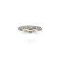 14K White Gold Diamond Lady's Fashion Ring; 0.10CTW; Size 6.5