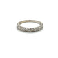 14K White Gold Diamond Lady's Fashion Ring; 0.10CTW; Size 6.5