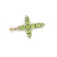 14K Yellow Gold Diamond Accent & Peridot Cross Pendant; 2.3DWT