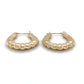 14K Yellow Gold Hoop Earrings; 0.9DWT; 1.4g