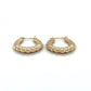 14K Yellow Gold Hoop Earrings; 0.9DWT; 1.4g