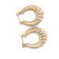 14K Yellow Gold Hoop Earrings; 0.9DWT; 1.4g