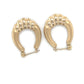 14K Yellow Gold Hoop Earrings; 0.9DWT; 1.4g