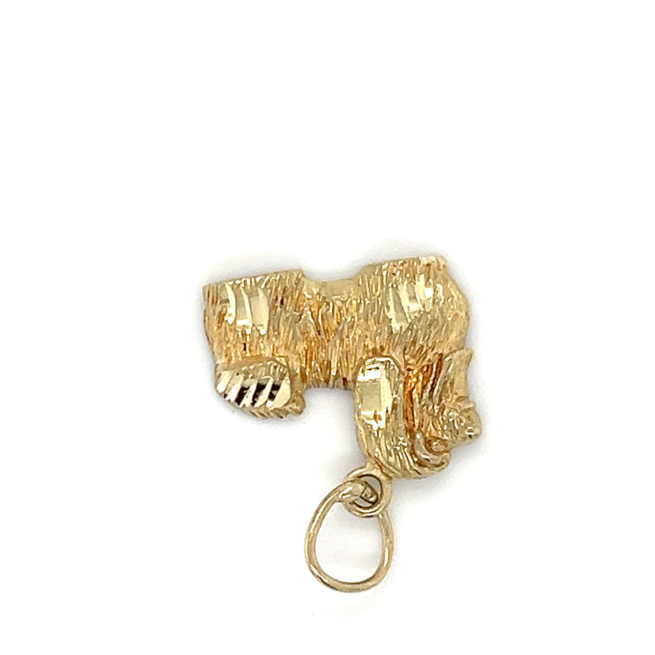 14K Yellow Gold Dog Pendant; 0.9DWT; 1.4g