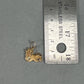 14K Yellow Gold Dog Pendant; 0.9DWT; 1.4g