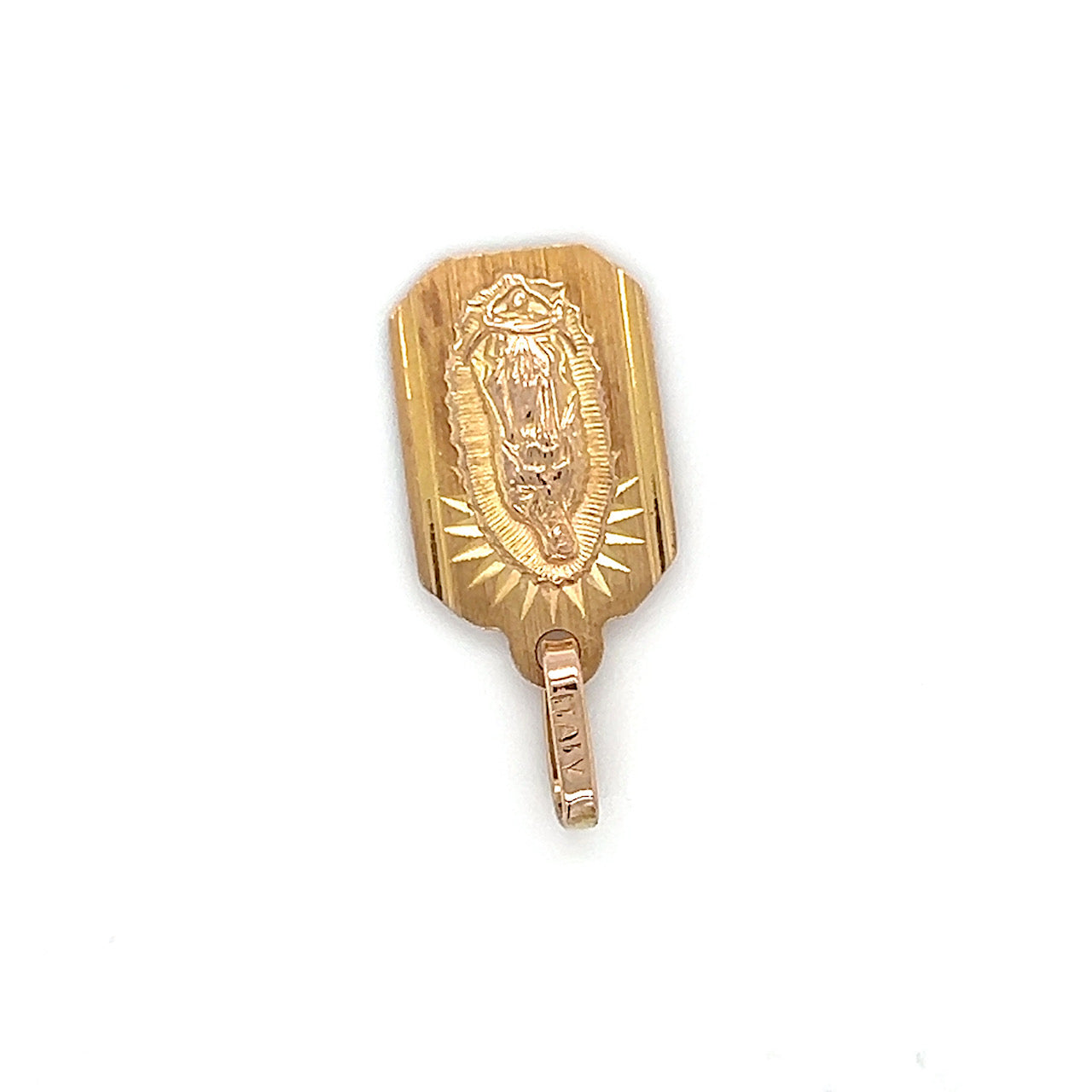 14K Yellow Gold Virgin Mary Pendant; 1.0DWT; 1.6g