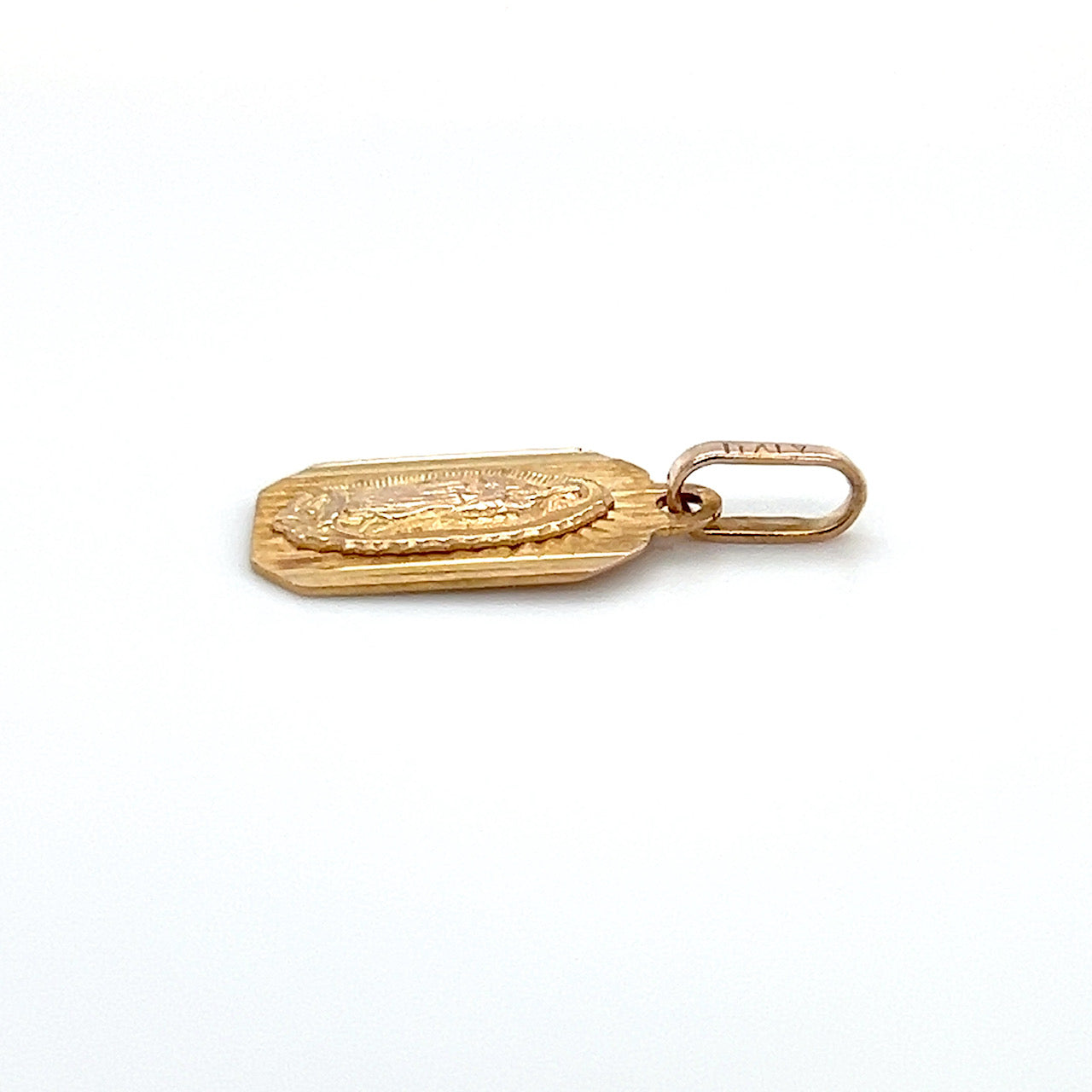14K Yellow Gold Virgin Mary Pendant; 1.0DWT; 1.6g