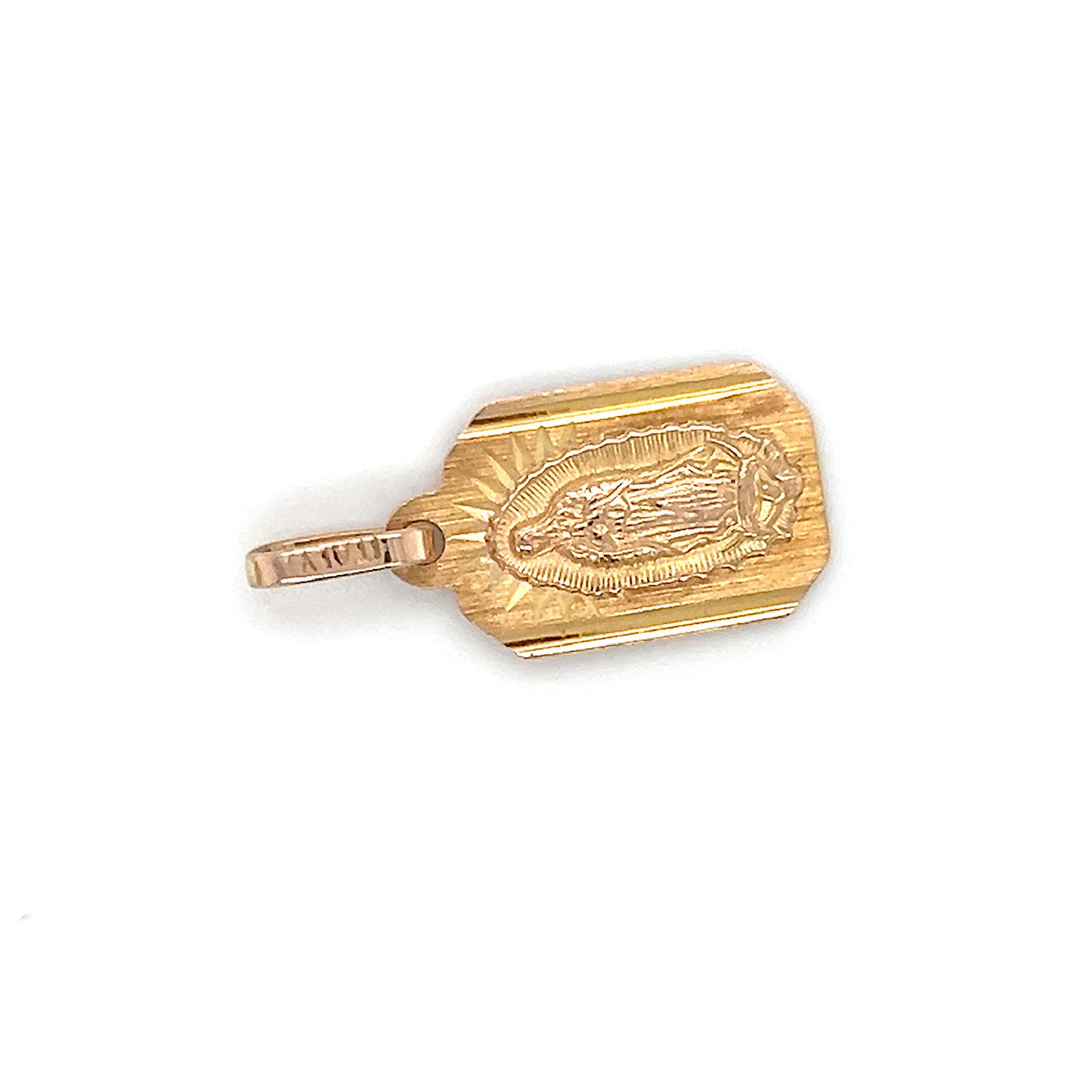 14K Yellow Gold Virgin Mary Pendant; 1.0DWT; 1.6g